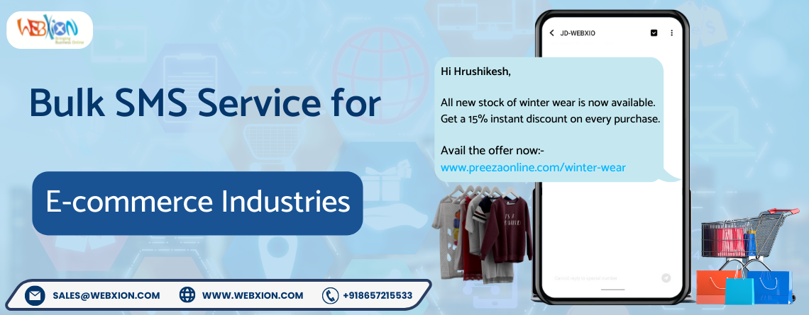 Bulk SMS service for E-commerce Industries