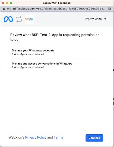 Permission Acknowledgement - Webxion