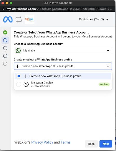 Verified Phone Number - Webxion