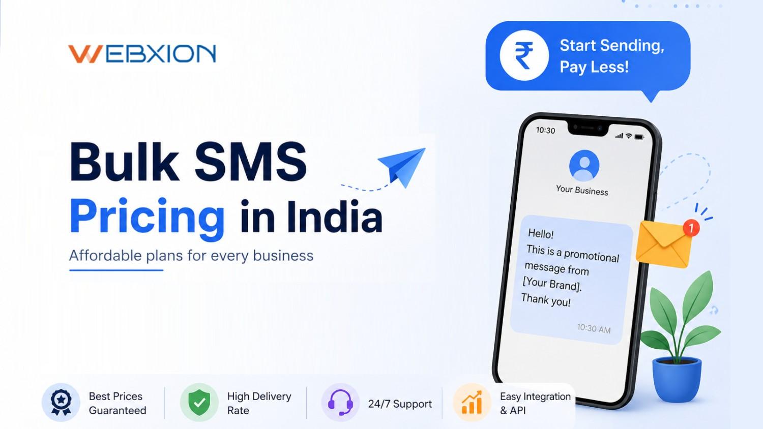 Bulk SMS Pricing in India (2026) Cost, Plans & Providers