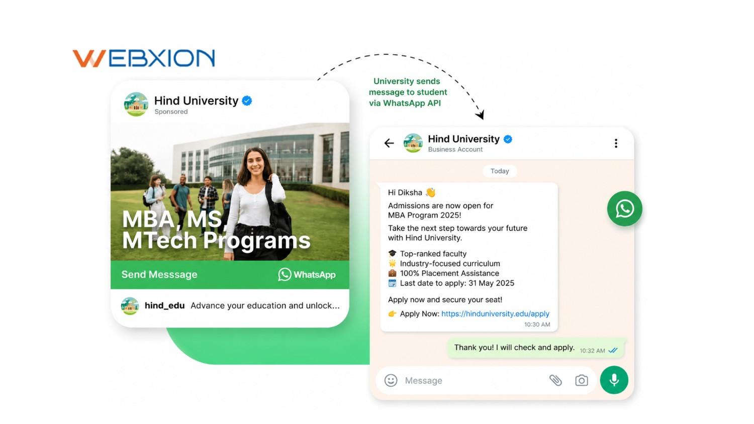 How Colleges Use WhatsApp API to Increase Student Admissions
