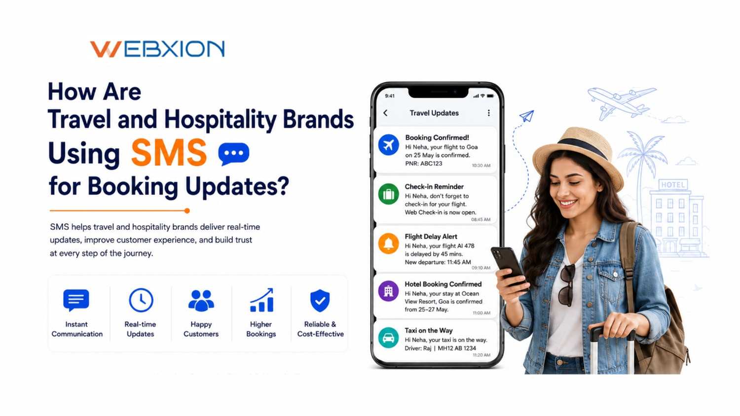 How Are Travel and Hospitality Brands Using SMS for Booking Updates