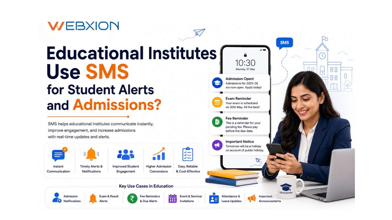 How Do Educational Institutes Use SMS for Student Alerts and Admissions