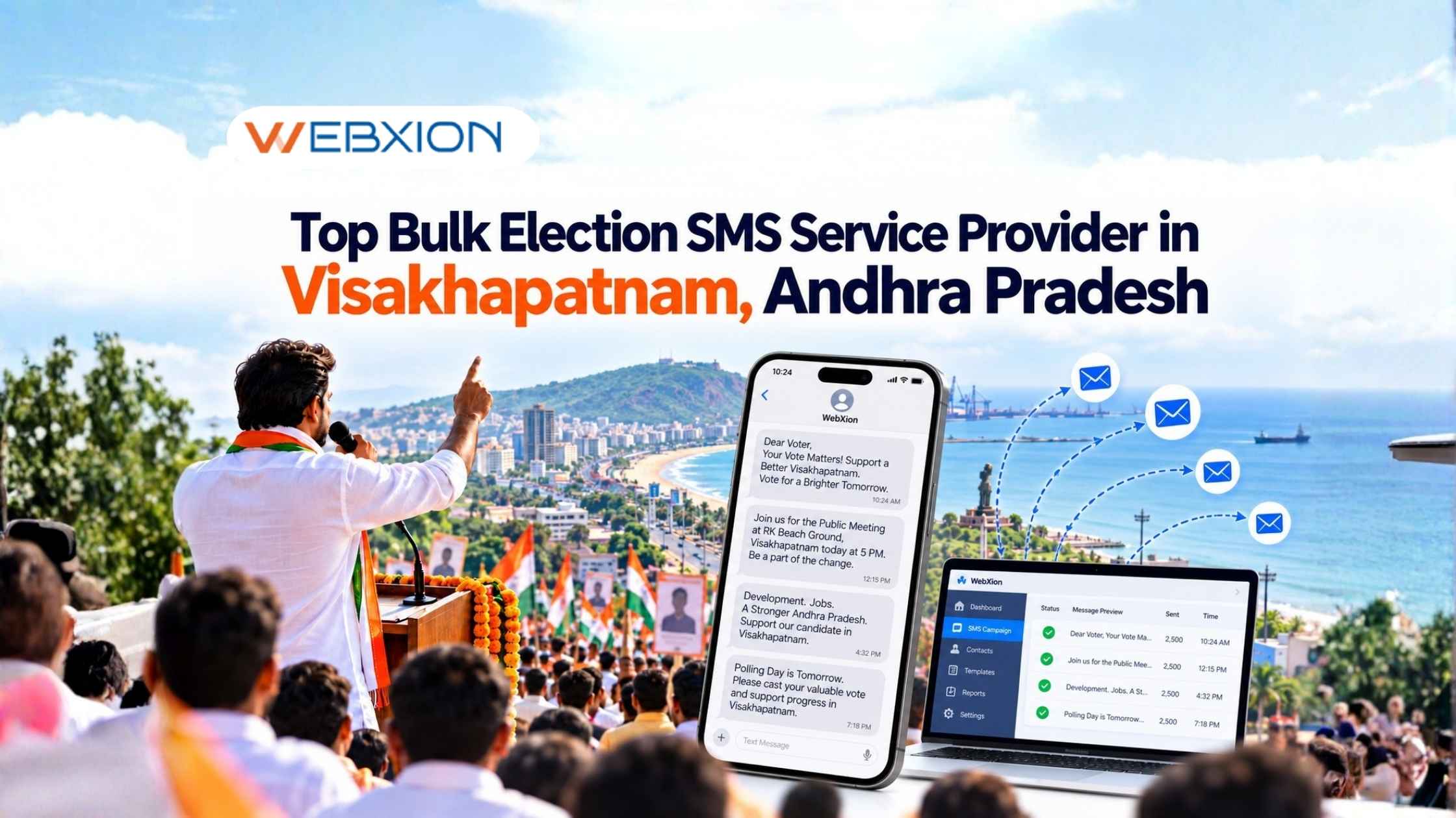 Top Bulk Election SMS Service Provider in Visakhapatnam